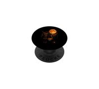 Three Witch Cats Brewing Cauldron Blood Moon Halloween PopSockets Adhesive PopGrip