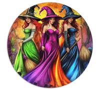 Three Witches 1000 Piece Jigsaw Puzzle For Adults Educational Games Stress Relief Puzzle Cultivate The Spirit of Teamwork for Adults And Kids, Age 12 Years Up 1000pcs (67.5x67.5cm)