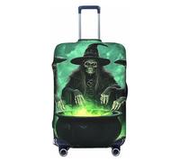 Three Witches in A Dark, Eerie Forest Elastic Travel Luggage Cover Suitcase Protector, Print Suitcase Baggage Cover Anti-Scratch