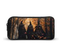 Three Witches in The Forests Witchy Large Pencil Case Big Capacity Pencil Pouch Pen Bag Marker Pen Case for Women Men