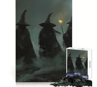 Three Witches of Halloween 1000 Piece Jigsaw Puzzles for Teenagers Logic Sense Toy Peaceful Fun Smooth Edge Creative Gift (38x52cm)