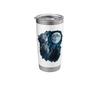 Three Wolves Howling at The Moon 3 Wolf Moon Stainless Steel Insulated Tumbler