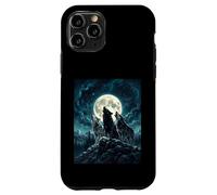Three Wolves Howling At The Moon Realistic Wolf Pack Case for iPhone 11 Pro