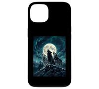 Three Wolves Howling At The Moon Realistic Wolf Pack Case for iPhone 13