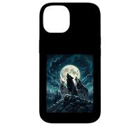 Three Wolves Howling At The Moon Realistic Wolf Pack Case for iPhone 14