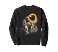 Three Wolves Howling Bowling Ball Sweatshirt