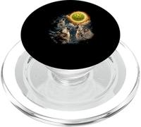 Three Wolves Howling Pickleball PopSockets PopGrip for MagSafe