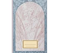 Three Women Illustration Lined Notebook: Alphonse Maria Mucha Illustration Ruled Notebook for School, Journaling 6"x9" Cream Pages
