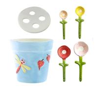 Three Word, Three Word Measurement, Cooking Aid with Creative Assembly, Kitchen Device with Practical Handle, 3 x 10 cm Baking Accessories, Ceramic Organiser for Daily Preparation, Ingredients Use