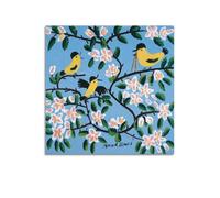Three Yellow Birds by Maud Lewis Painting Art Poster Picture Print Wall Art Canvas Artworks Room Aesthetic 16x16inch(40x40cm)