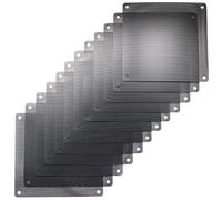 ThreeBulls 12 Pcs 140mm PVC Black PC Cooler Fan Dust Filter Dustproof Case Cover Computer Mesh
