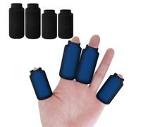 ThreeH 4Pcs Finger Ice Pack Reusable Hot Cold Therapy Gel Ice Sleeves for Finger Toe Injuries Tendonitis and Swollen,Black