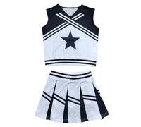 ThreeH Kids Cheerleading Dress Up Cute School Uniform Halloween Costume Perfect for Competitions Parades Birthday Parties