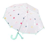 ThreeH Kids Dots Bubble Umbrella with Easy Grip Handle 8 Shatterproof Fiber Ribs 28 Inch Extended Canopy Great Birthday Party Christmas,Green