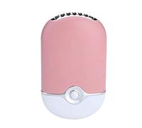 ThreeH Pocket Mini USB Built-in Lithium Battery Air Conditioner Travel Rechargeable Fan Air Purifier Humidifier F015, Lightpink