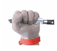 ThreeH Stainless Steel Gloves Mesh Cut Proof Stab Resistant Gloves for Cutting Slicing Working GL08 M(One Piece)