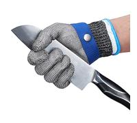 ThreeH Work Gloves Cut Resistant Stainless Steel 316L Wire Gloves Level 5 Protection for Kitchen Butcher Working GL09 S(One Glove)