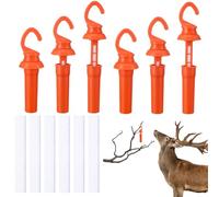 Threehoney 6 Pcs Leak Proof Drop Wick with Replacement Felts Air Tight Scent Dispenser with Rain Protection Easy to Use for Hunting(Orange)