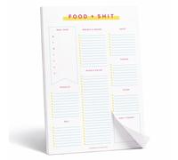 ThreeKin Collective Grocery List & Meal Planner Notepad - Organized Store-Section Shopping Pad with Meal Prep Layout, Tear-Off Pages, Magnetic Back, 6.5 x 9 in