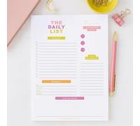 ThreeKin Color Pop To-Do List Planner - Daily Tear-Off Notepad (50 Sheets, 6.5” x 9”) for Maximum Productivity - For Work, School & Home - USA Women-Owned Brand