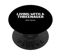 Threenager Parenting 3 Year Old Kid PopSockets Adhesive PopGrip