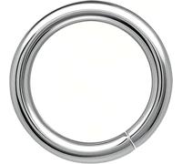 THREENEST 1000PCS 10mm 1.5mm Thickness 14 Gauge Stainless Steel Jump Rings, Unwelded Metal Round Strong Thick Craft O Ring for Necklace Bracelet Keychain Chainmail Jewelry Making