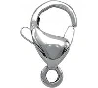 THREENEST 50-PCS Stainless Steel Lobster Claw Clasps (17mm)