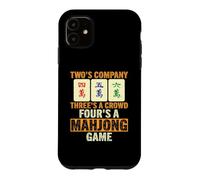 Threes A Crowd Fours A Mahjong Game Funny Mahjong Player Case for iPhone 11