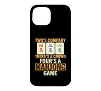 Threes A Crowd Fours A Mahjong Game Funny Mahjong Player Case for iPhone 15