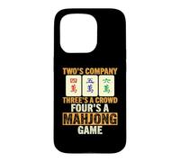 Threes A Crowd Fours A Mahjong Game Funny Mahjong Player Case for iPhone 15 Pro