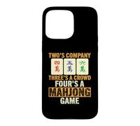 Threes A Crowd Fours A Mahjong Game Funny Mahjong Player Case for iPhone 15 Pro Max