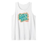 Three's Company Come and Knock On Our Door Retro Typography Tank Top