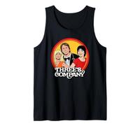 Three's Company Roommates Comic Book Illustration Retro Tank Top