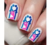 Threesome Sex Position Nail Art Decal Sticker