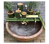 ThreeTier Bamboo Water FountainZen Garden Decor for Indoor/Outdoor Use, Tranquil Water Feature, Bamboo Fountain Ornaments for Relaxation and Serenity in Home & Yard