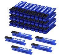 Threetols 30pcs Spirit Clips Cheer Pins Cheer Clothes Pins for Backpacks Cheerleading Clips Competition Cheerleader Pin Gift for Classroom Team Cheer Gifts Stuff Supplies Party Favors(Blue)