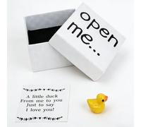 Threetols I Love You Duck Gift, Unique Matchbox Gifts for Girlfriend,Boyfriend Mini Boxed Surprise Gift for Mother's Day Birthday Anniversary Valentine‘s Day