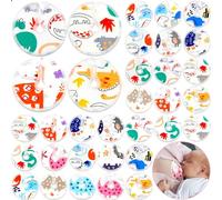 Threlaco 48 Pcs Gtube Button Covers Feeding Tube Pads Holder Abdominal Reusable Accessories Peg Tube Soft Absorbent Breast Feeding Pads Breastfeeding Support Nursing Care Stay Dry