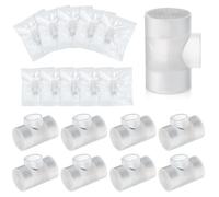 Threlaco Tracheostomy HME Heat Exchanger Individually Wrapped Tracheostomy Humidifier Tracheostomy Supplies Pack of 25