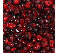 THRELE 160 Pcs Chunky Acrylic Triangle Beads 14x12x10.5mm Large, Red Jasper-Like 3D Loose Beads for Jewelry Making, Bohemian Statement Necklace Bracelet DIY Crafts.