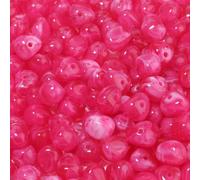 THRELE 160 Pcs Chunky Acrylic Triangle Beads 14x12x10.5mm Large, Rose Red Agate-Like 3D Loose Beads for Jewelry Making, Bohemian Statement Necklace Bracelet DIY Crafts.