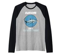 Thresher Sharks Awesome Like a Thresher Shark Raglan Baseball Tee