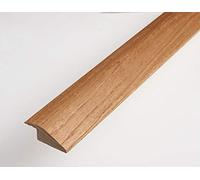 Threshold Door Strip Solid Oak R Section 20mm Ramp Reducer Trim 90cm for Wood & Laminate Flooring Golden Oak