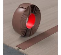 Threshold Edging Trim W:4,5,7.6cm Self Adhesive Floor Transition Strip for Bridging Gaps Between Floors Or Wood and Tiles Vinyl Flexible Flooring Cover Strips(Coffee,100 * 5cm)