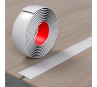 Threshold Edging Trim W:4,5,7.6cm Self Adhesive Floor Transition Strip for Bridging Gaps Between Floors Or Wood and Tiles Vinyl Flexible Flooring Cover Strips(White,100 * 4cm)