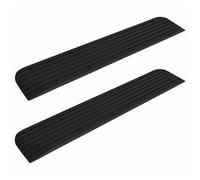 Threshold Ramp Rubber Black 110x21x2.5cm Heavy Duty Nonslip 5T Capacity AntiSlip