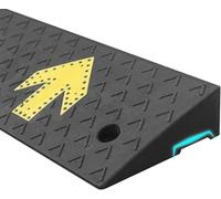 Threshold Ramp, Rubber Kerb Ramps for Car, Heavy Duty Driveway Curb Ramp 1.5/2/ 2.5/3/ 4/5 Inch Rise, Non Slip Curbside Ramp/Slope (Size : 100x25cmx5cm/3.4x9.8x1.9 in)