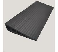 Threshold Ramp, Self-Adhesive Non-Slip Rubber Wheelchair Ramp, Cuttable Transition Strip for Floor Tile Threshold Doorway Bathroom Mobility Scooters Stairs Cars (Black, 100×8×2 cm)