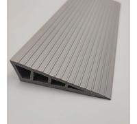 Threshold Ramp, Self-Adhesive Non-Slip Rubber Wheelchair Ramp, Cuttable Transition Strip for Floor Tile Threshold Doorway Bathroom Mobility Scooters Stairs Cars (Gray, 100×8×2 cm)