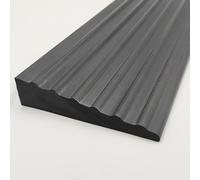 Threshold Ramp, Self-Adhesive Non-Slip Rubber Wheelchair Ramp, Cuttable Transition Strip for Floor Tile Threshold Doorway Bathroom Mobility Scooters Stairs Cars (Black, 100×7×1.5 cm)